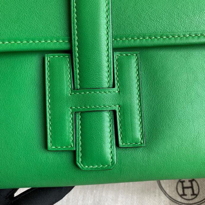 最高級HERMESスーパーコピー エルメスジジェエランコピー ジジェ エラン29(クラッチバッグ) ヴォー・スイフト バンブー W刻印 新品 2024W1034 - 画像 (7)