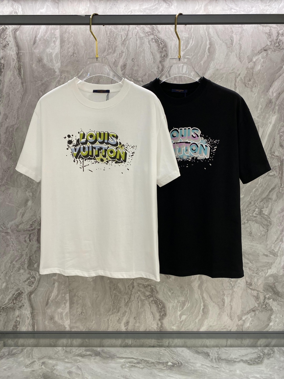 最高級ルイヴィトンスーパーコピー服 ルイヴィトンTシャツコピー ビーズエンブロイダードコットンTシャツ ブラック 202405035 コットン 100% - 画像 (8)