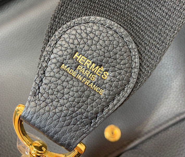 最高級HERMESスーパーコピー エルメスエヴリン29/PMコピー エヴリン3 29/PM ブラック トリヨン ゴールド金具 新品 2024W1071 - 画像 (2)