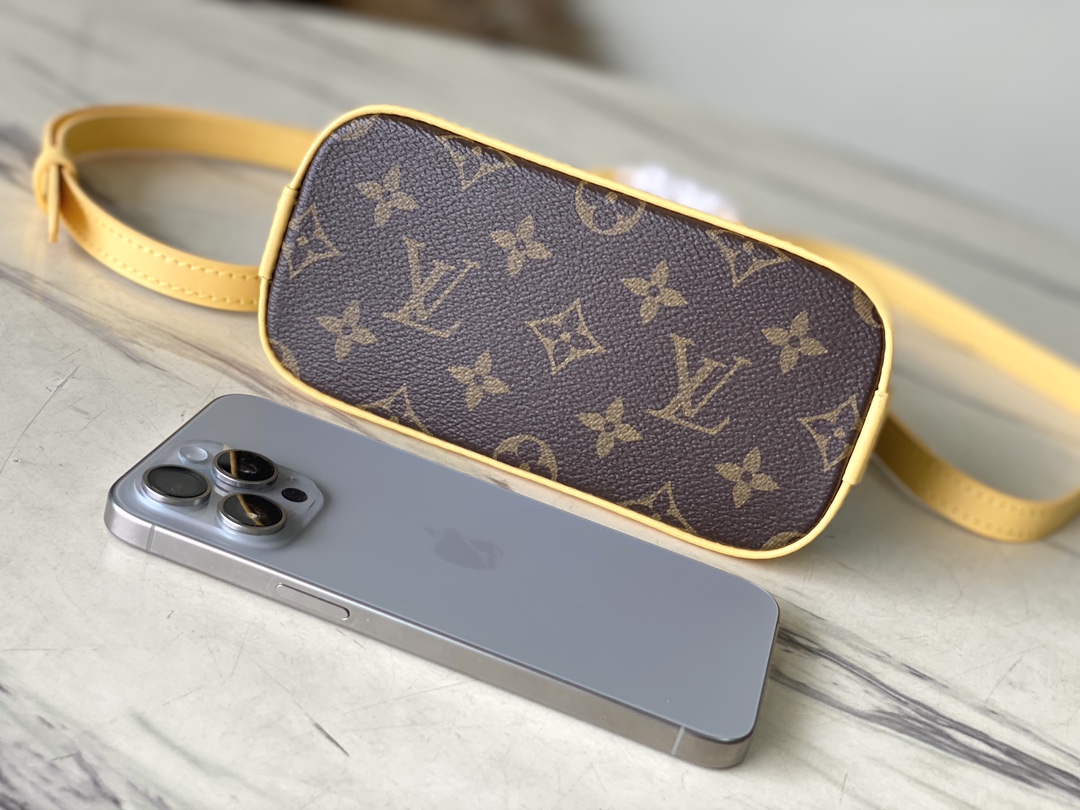 最高級ルイヴィトンスーパーコピー ルイヴィトン クロスボディバッグ コピー ナノ・アルマ ジョーヌマット M82717 モノグラム・キャンバス シルバー金具 - 画像 (7)