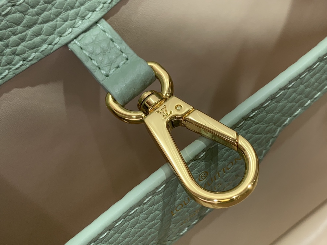 最高級ルイヴィトンスーパーコピー ルイヴィトン ハンドバッグ コピー カプシーヌ MM ジェイド グリーン M48865 トリヨンレザー ゴールド金具 - 画像 (4)