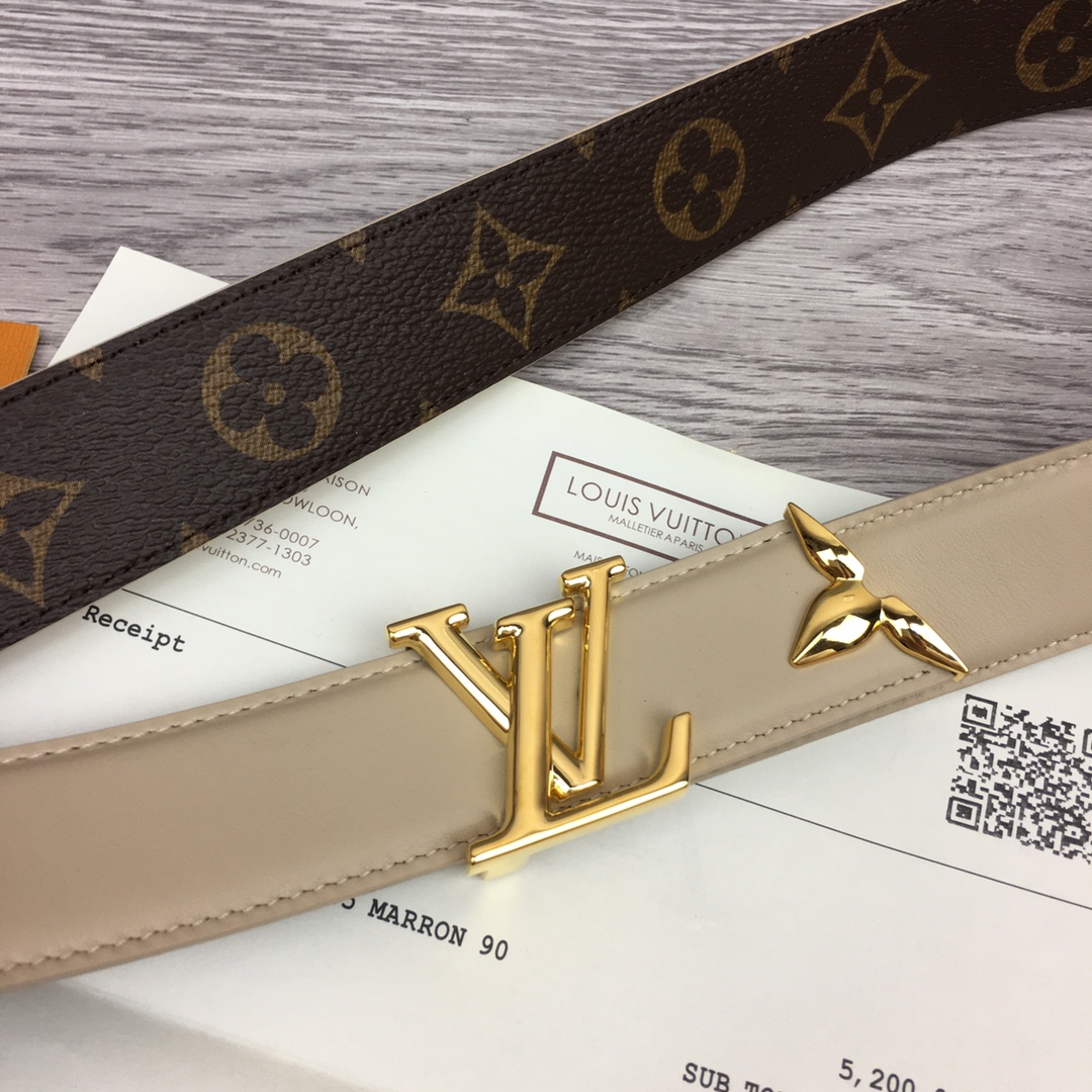 最高級ルイヴィトンスーパーコピー ルイヴィトンベルトコピー ベルト・プリティー LV 30MM リバーシブル M8233W モノグラム / ベージュ モノグラム・キャンバス ゴールド金具 202404552 - 画像 (9)
