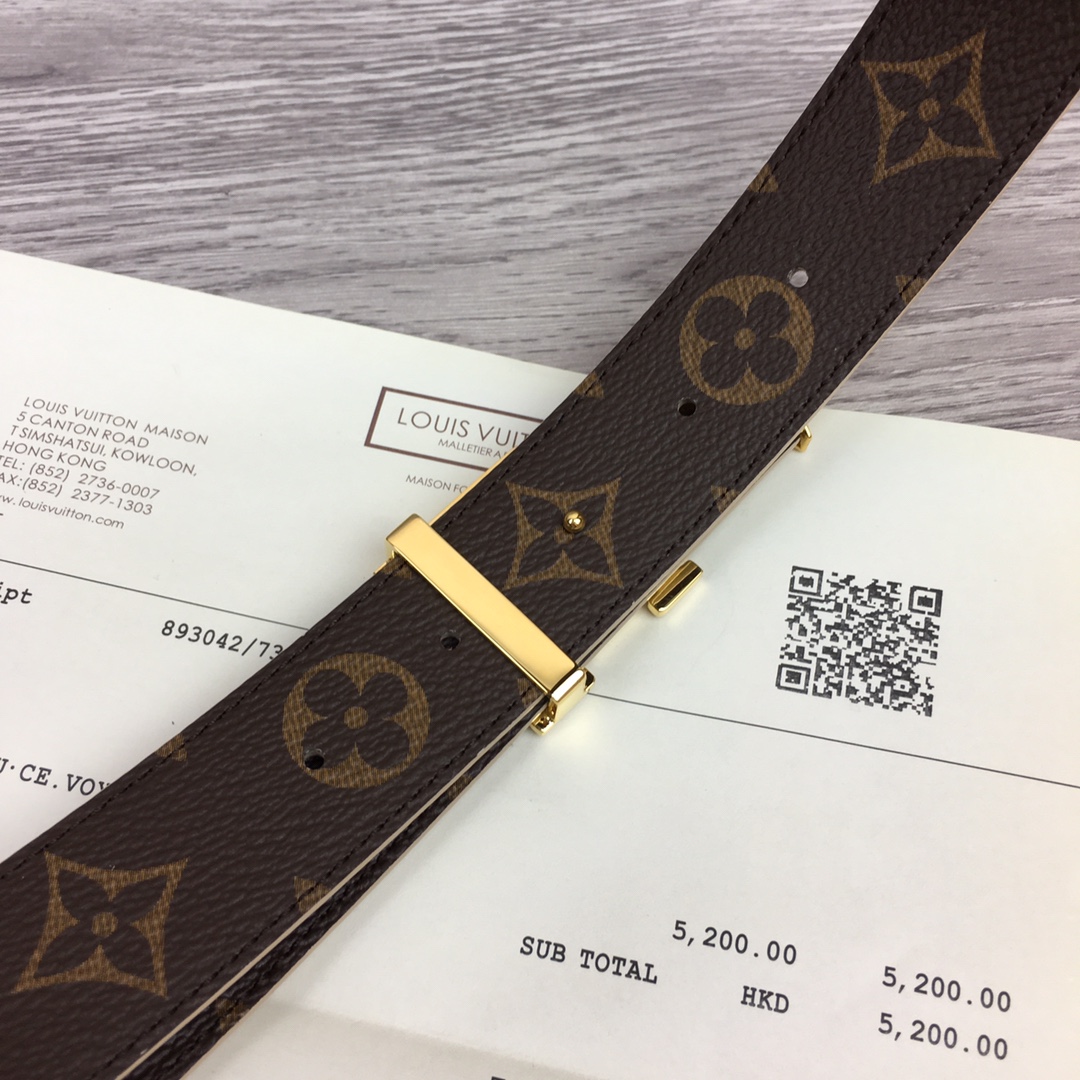 最高級ルイヴィトンスーパーコピー ルイヴィトンベルトコピー ベルト・プリティー LV 30MM リバーシブル M8233W モノグラム / ベージュ モノグラム・キャンバス ゴールド金具 202404552 - 画像 (8)