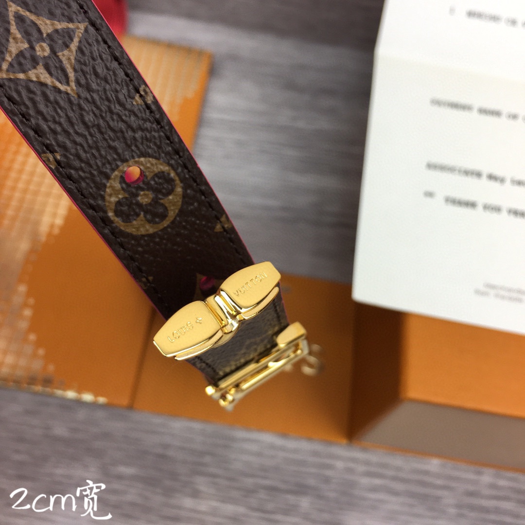 最高級ルイヴィトンスーパーコピー ルイヴィトンベルトコピー ベルト・プリティー LV 20MM リバーシブル M8283V モノグラム / ローズプードル モノグラム・キャンバス ゴールド金具 202404553 - 画像 (4)