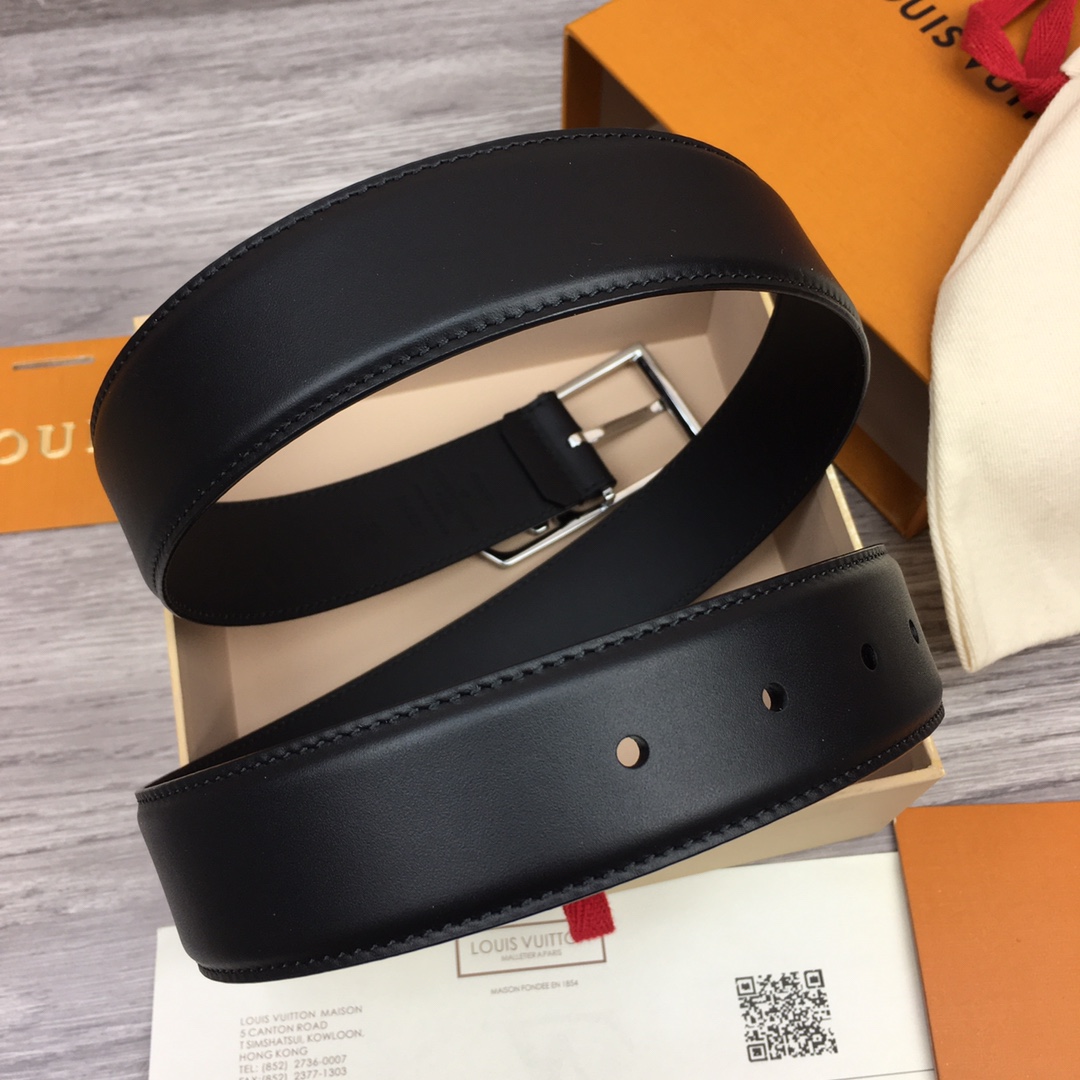 最高級ルイヴィトンスーパーコピー ルイヴィトンベルトコピー ベルト・LV スカイライン 35MM M0687Q ブラック ナッパレザー シルバー金具 202404570 - 画像 (9)