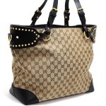 グッチ GUCCI ショルダーバッグ 斜め掛け GGキャンバス カーフスキン レザー ベージュ ブラック ライトゴールド金具 388926