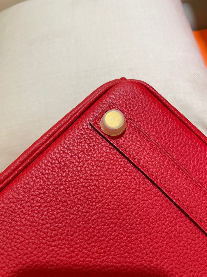 最高級HERMESスーパーコピー エルメスバーキン25コピー ハンドバッグ バーキン25 ルージュカザック トゴ ゴールド金具 W刻印 新品 2024W1391 - 画像 (7)