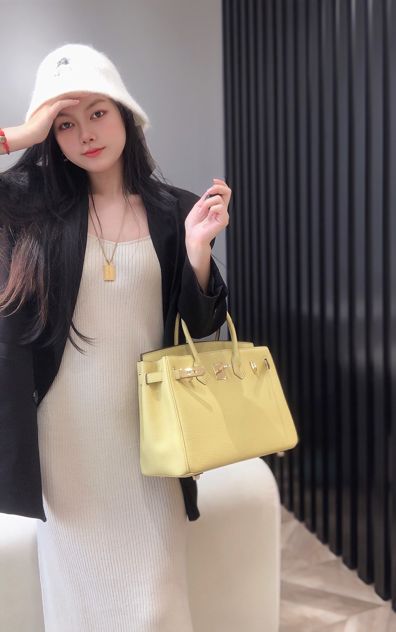 最高級エルメススーパーコピー エルメスバーキン30コピー バーキン30CM ジョーヌプッサン トゴ ゴールド金具 - 画像 (9)