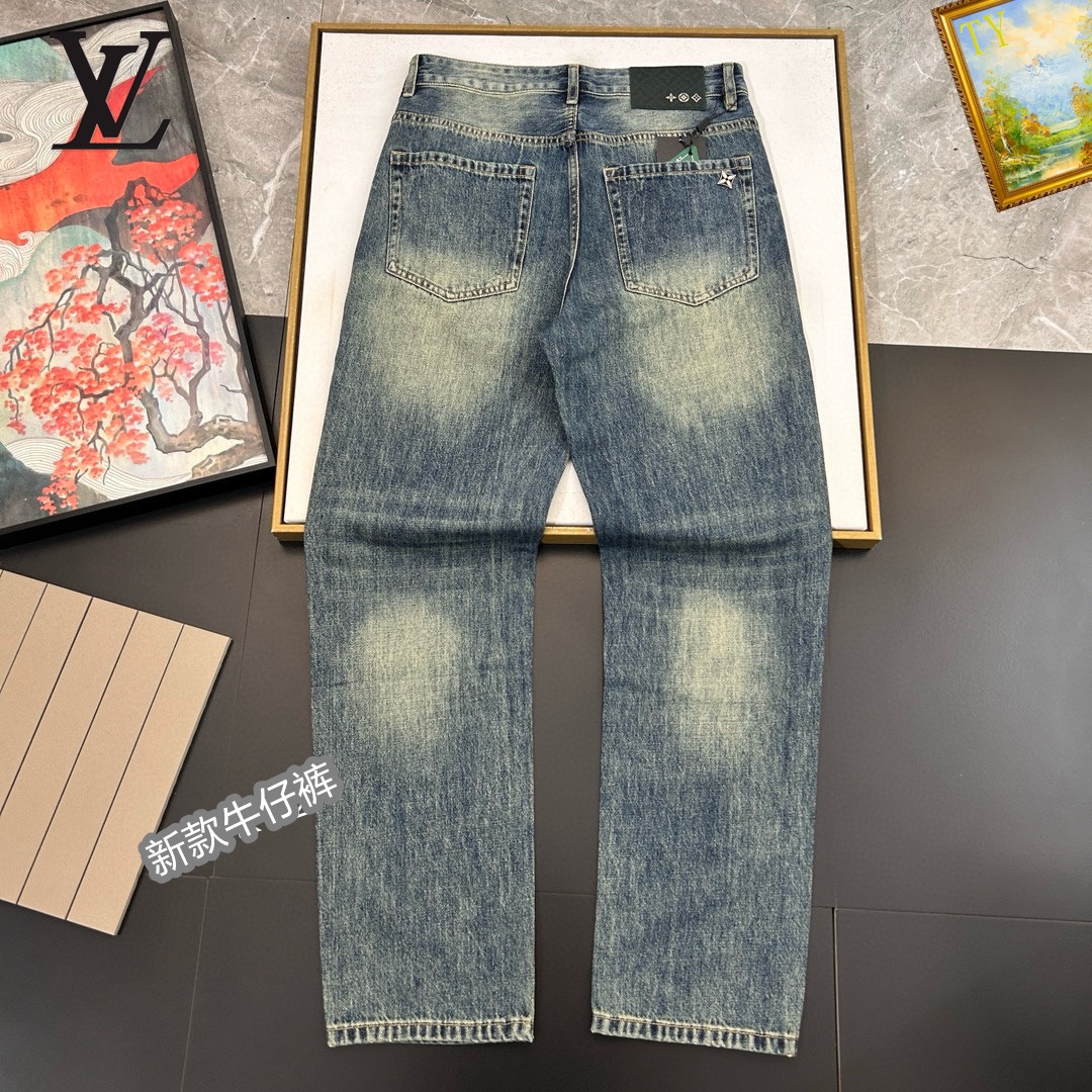 最高級ルイヴィトンスーパーコピー服 ルイヴィトンデニムパンツコピー 2024年春夏の新作 ジーパン コットン100% メンズ 202406400 - 画像 (9)