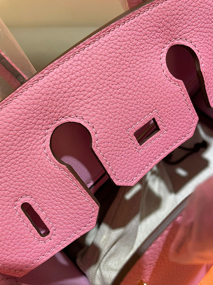 最高級HERMESスーパーコピー エルメスバーキン25コピー ハンドバッグ バーキン25 ピンク トゴ ゴールド金具 新品 2024W1463 - 画像 (3)