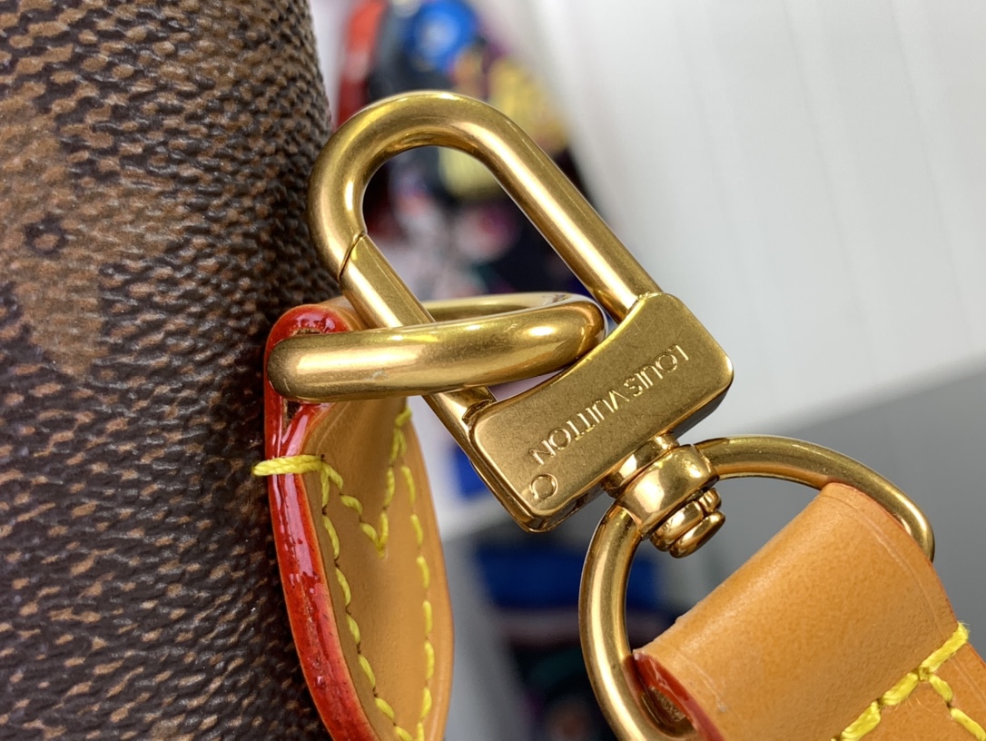 ルイヴィトン ホーボーバッグ 新作 Louis Vuitton ナノ・スティーマー 15 ダークブラウン M11630 モノグラム・ダスト キャンバス ゴールド金具 - 画像 (5)