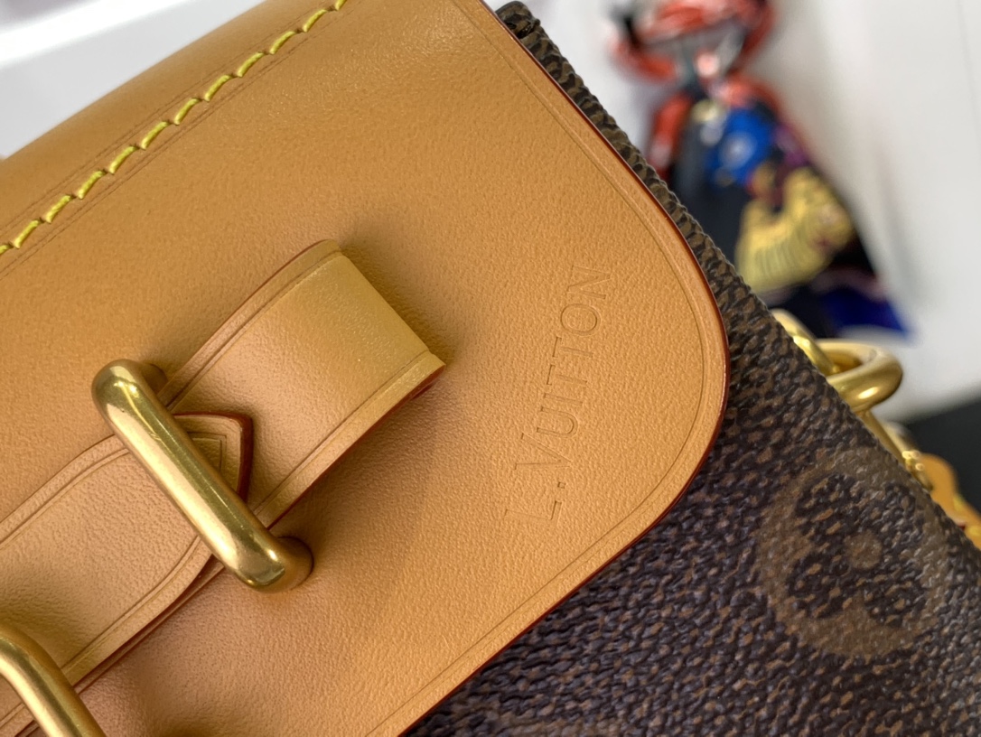 ルイヴィトン ショルダーバッグ 新作 Louis Vuitton ソウル・トランク EW ダークブラウン M11536 モノグラム・ダスト キャンバス ゴールド金具 - 画像 (2)