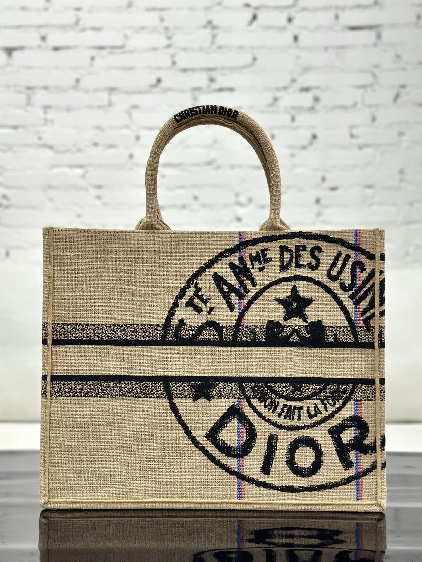 最高級ディオールスーパーコピー ディオールバッグコピー Dior Book Tote バッグ ラージ M1286ZTDT_M918 ベージュ - 画像 (8)