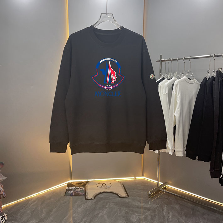 最高級モンクレールスーパーコピー モンクレールスウェットシャツコピー MONCLER 服 スウェットシャツ 2024秋冬新作 ブラック 202409002 コットン 100% - 画像 (8)