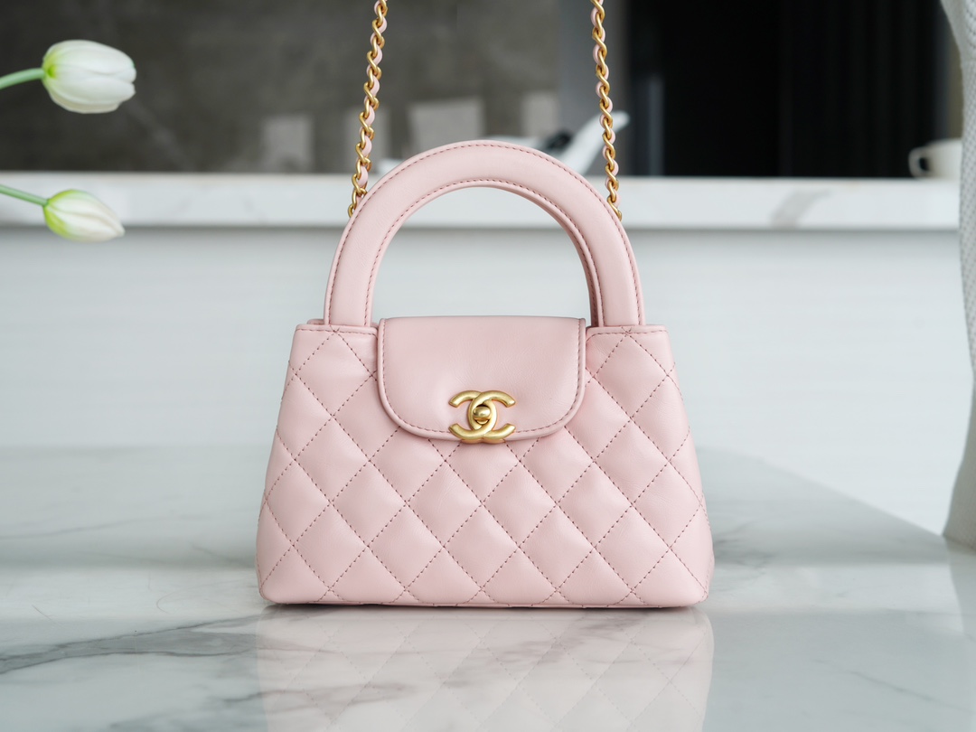 最高級シャネルスーパーコピー シャネルバッグコピー CHANEL ミニ ショッピング バッグ ベビーピンク AS4416 B14296 NR644 カーフスキン ゴールド金具 - 画像 (9)