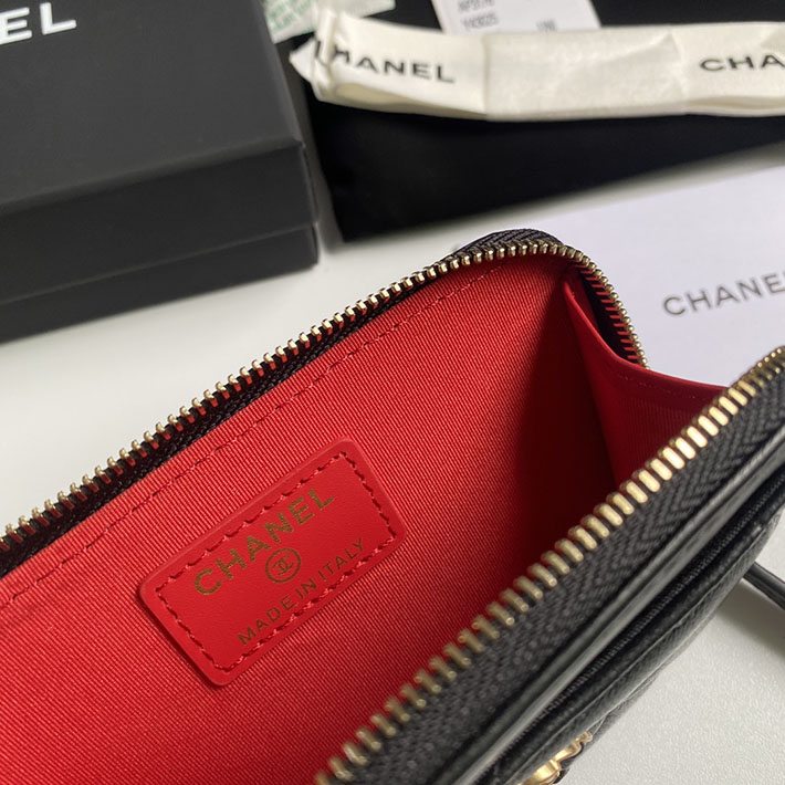最高級シャネルスーパーコピー シャネルカードケースコピー CHANEL 19 ジップ コインパース ブラック AP2086 B04852 94305 ラムスキン ゴールド金具 - 画像 (2)