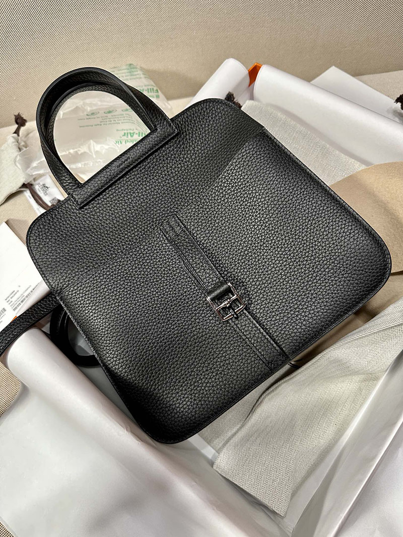 最高級エルメススーパーコピー アルザンコピー アルザン25 黒 ブラック トリヨンクレマンス シルバー金具 - 画像 (6)