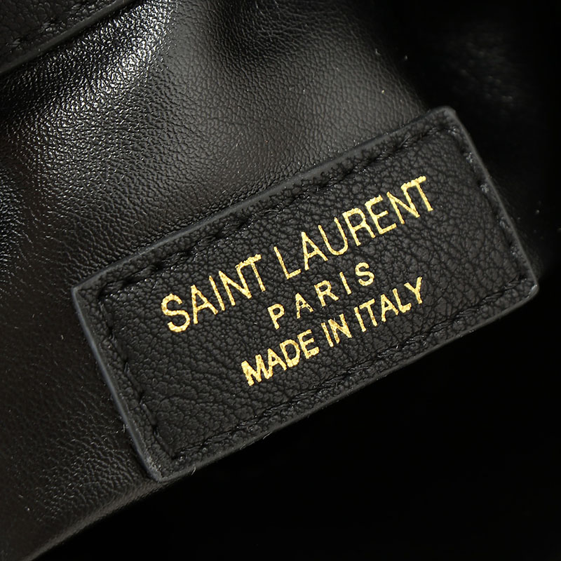 N品 YSL サンローラン ギャビー バケットバッグ ブラック 7639611EL071000 ラムスキン ゴールド金具 激安優良店 - 画像 (2)