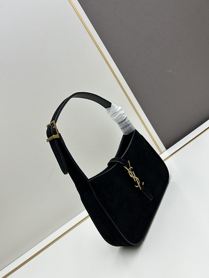N品 YSL サンローラン LE 5 À 7 ホーボー ショルダーバッグ ブラック 65722811ZLW1000 カーフスキンレザー ゴールド金具 激安優良店 - 画像 (8)