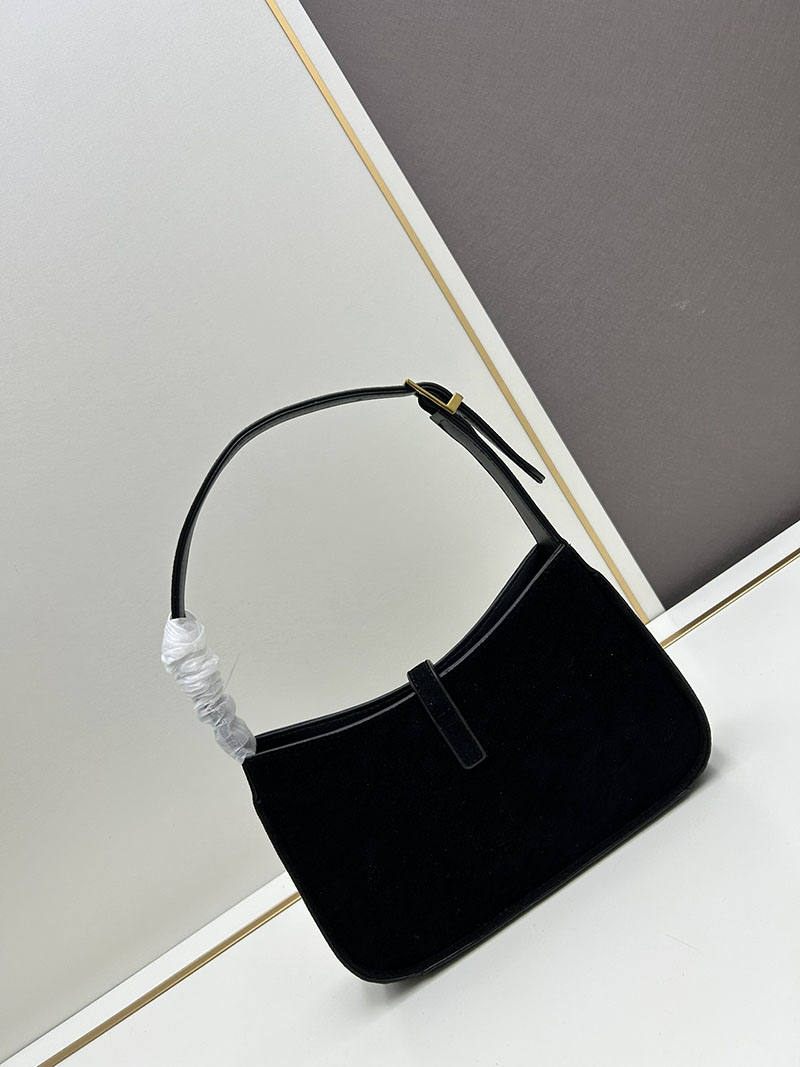 N品 YSL サンローラン LE 5 À 7 ホーボー ショルダーバッグ ブラック 65722811ZLW1000 カーフスキンレザー ゴールド金具 激安優良店 - 画像 (7)