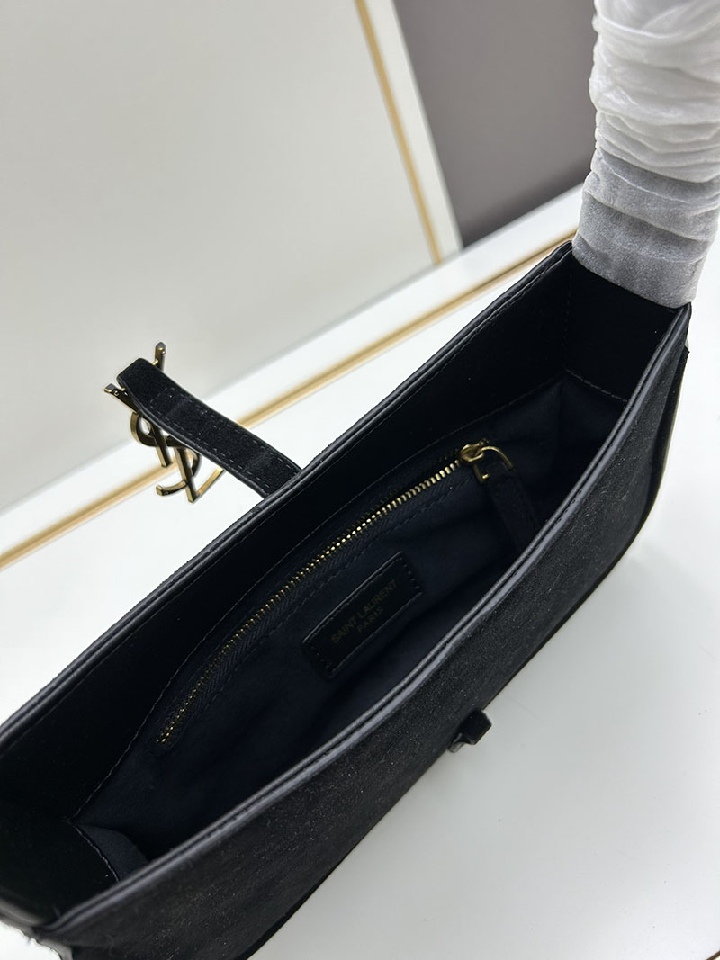 N品 YSL サンローラン LE 5 À 7 ホーボー ショルダーバッグ ブラック 65722811ZLW1000 カーフスキンレザー ゴールド金具 激安優良店 - 画像 (3)
