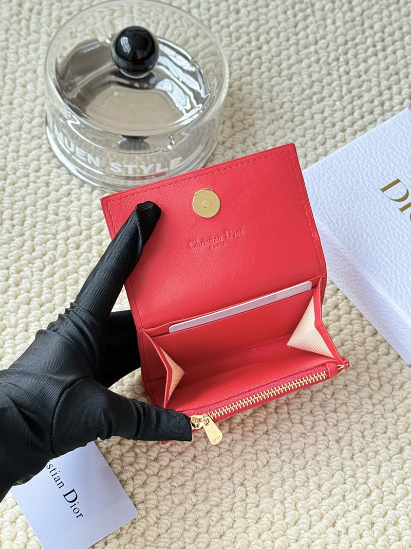 N品 DIOR ディオール財布コピー My Dior Glycine Wallet S0966ONMJ_M18F パッションピンク ゴールド金具 激安優良店 - 画像 (6)