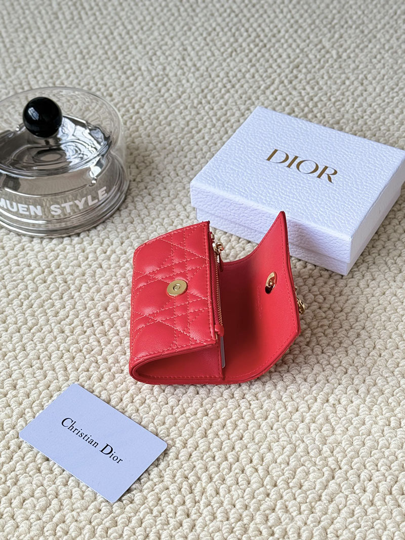 N品 DIOR ディオール財布コピー My Dior Glycine Wallet S0966ONMJ_M18F パッションピンク ゴールド金具 激安優良店 - 画像 (3)