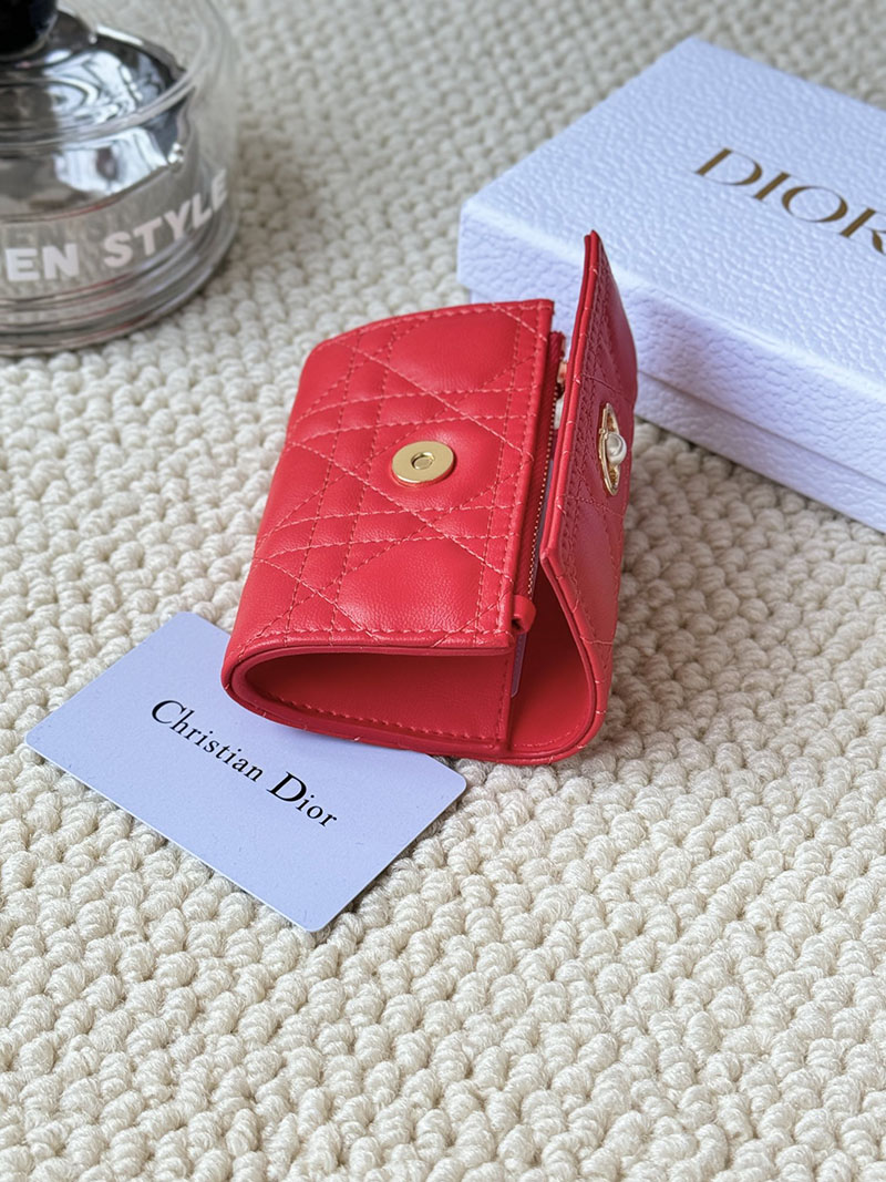 N品 DIOR ディオール財布コピー My Dior Glycine Wallet S3102UWHC_M18F パッションピンク ゴールド金具 激安優良店 - 画像 (4)