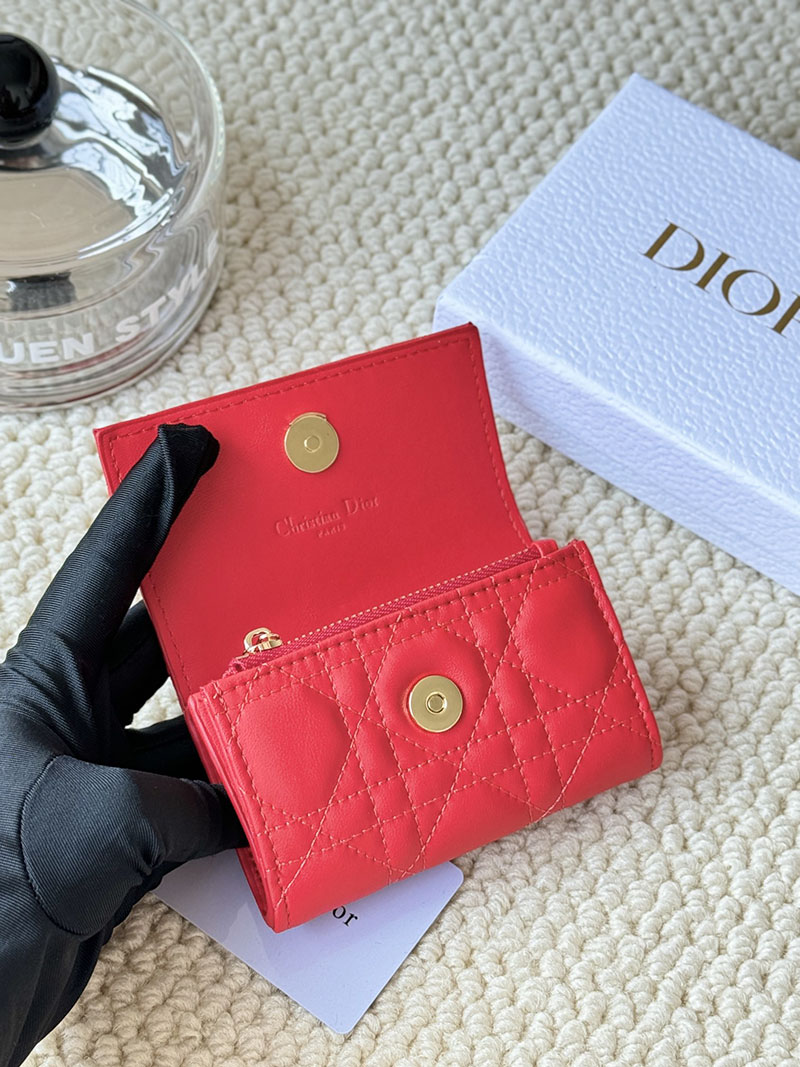 N品 DIOR ディオール財布コピー My Dior Glycine Wallet S3102UWHC_M18F パッションピンク ゴールド金具 激安優良店 - 画像 (3)