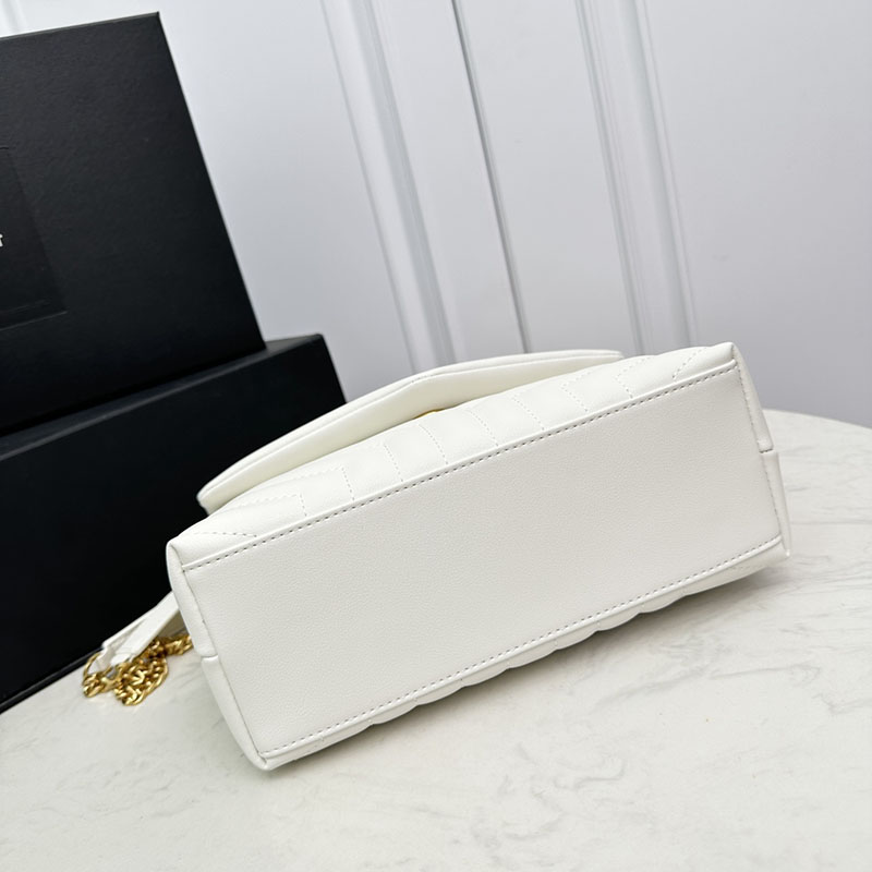 N品 YSL サンローラン ルル スモール オフホワイト 494699DV7279207 カーフスキンレザー ゴールド金具 激安優良店 - 画像 (6)