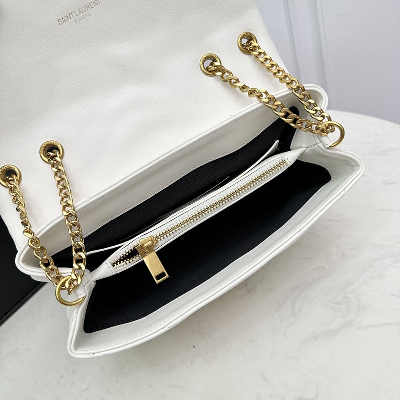 N品 YSL サンローラン ルル スモール オフホワイト 494699DV7279207 カーフスキンレザー ゴールド金具 激安優良店 - 画像 (2)