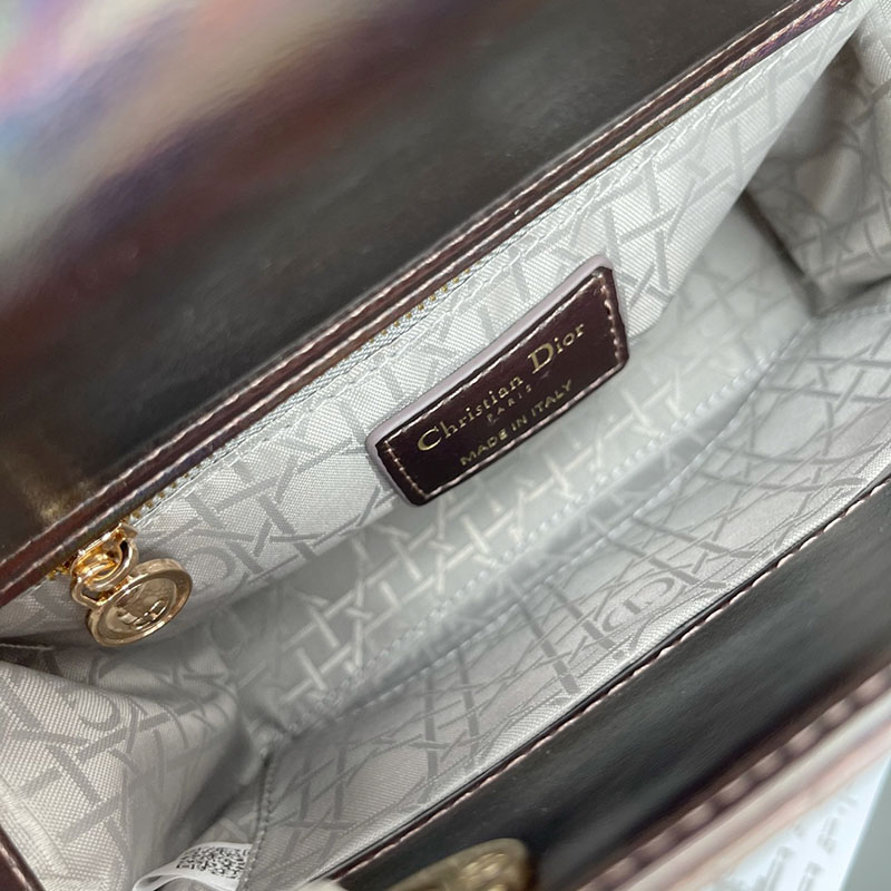 N品 DIOR ディオール Lady Dior My ABCDior バッグ スモール M0538ONGE_M30G スティールグレー ゴールド金具 激安優良店 - 画像 (4)