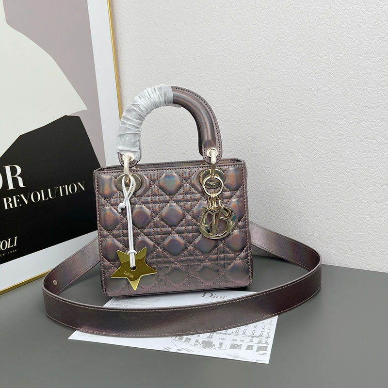 N品 DIOR ディオール Lady Dior My ABCDior バッグ スモール M0538ONGE_M30G スティールグレー ゴールド金具 激安優良店 - 画像 (2)