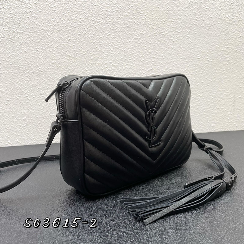 N品 YSL サンローラン ショルダーバッグ ルー カメラバッグ ブラック 761554DV7081000 牛革 ブラック金具 激安優良店 - 画像 (9)