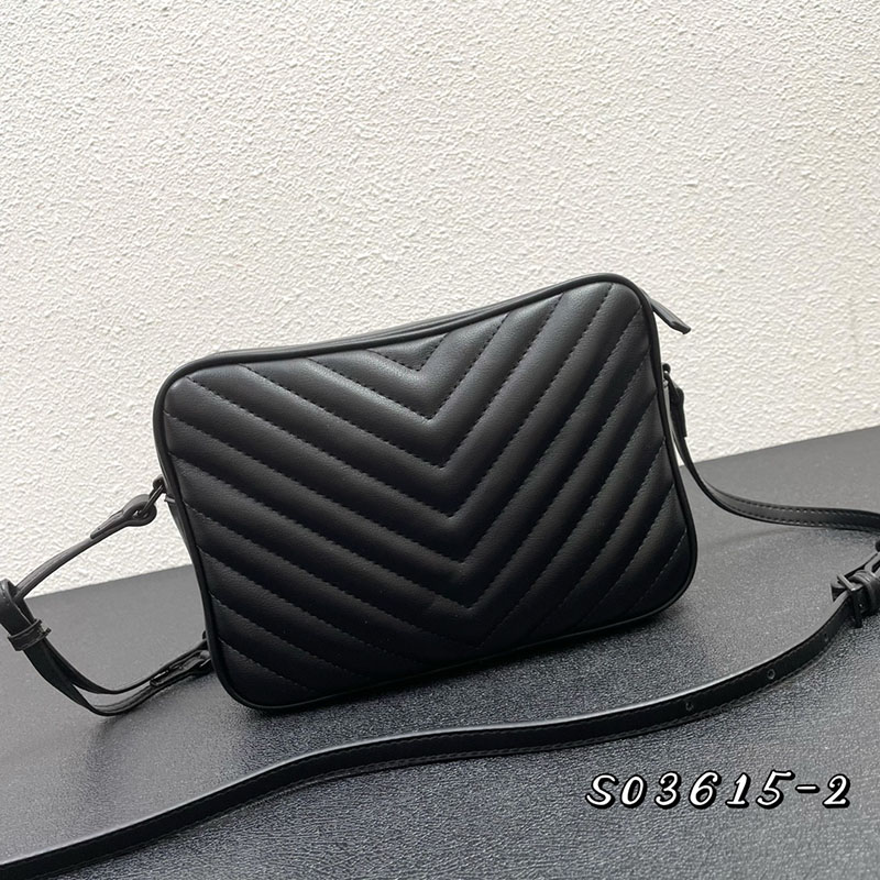 N品 YSL サンローラン ショルダーバッグ ルー カメラバッグ ブラック 761554DV7081000 牛革 ブラック金具 激安優良店 - 画像 (8)