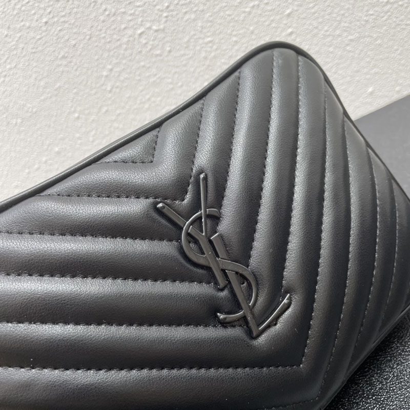 N品 YSL サンローラン ショルダーバッグ ルー カメラバッグ ブラック 761554DV7081000 牛革 ブラック金具 激安優良店 - 画像 (7)