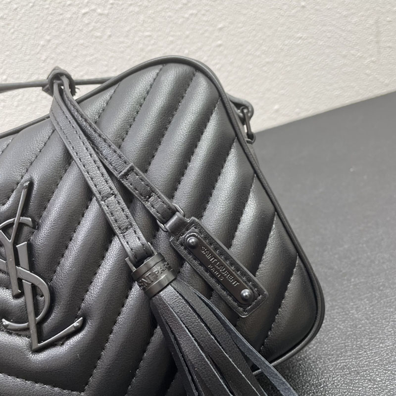 N品 YSL サンローラン ショルダーバッグ ルー カメラバッグ ブラック 761554DV7081000 牛革 ブラック金具 激安優良店 - 画像 (5)