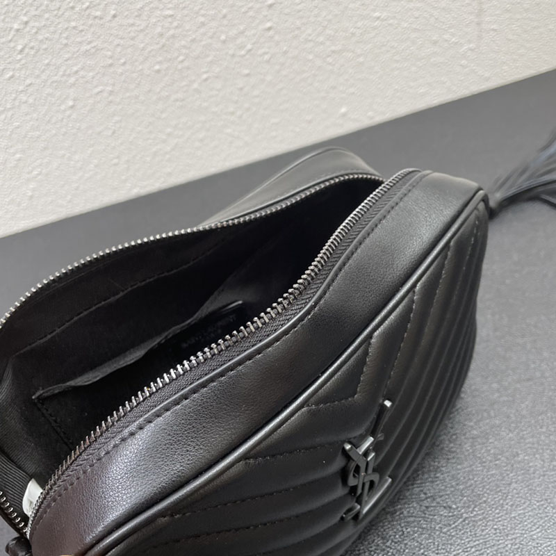 N品 YSL サンローラン ショルダーバッグ ルー カメラバッグ ブラック 761554DV7081000 牛革 ブラック金具 激安優良店 - 画像 (3)