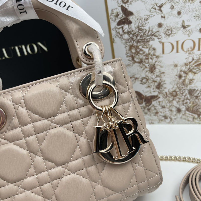 N品 DIOR ディオール Lady Dior バッグ ミニ M0505ONGE_M05N ピンク ゴールド金具 激安優良店 - 画像 (9)