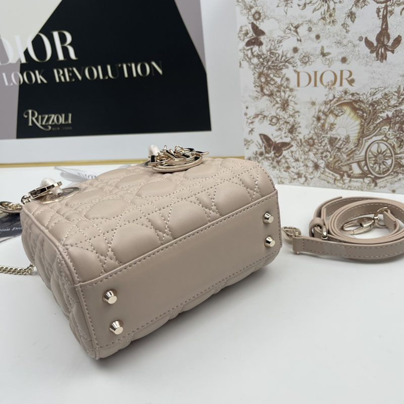 N品 DIOR ディオール Lady Dior バッグ ミニ M0505ONGE_M05N ピンク ゴールド金具 激安優良店 - 画像 (8)