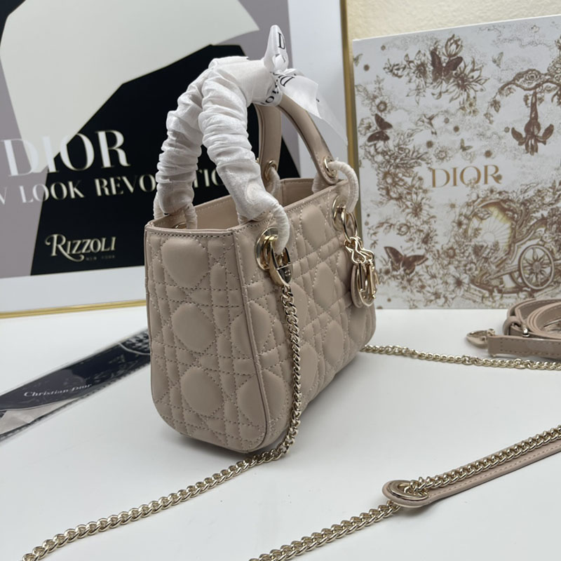N品 DIOR ディオール Lady Dior バッグ ミニ M0505ONGE_M05N ピンク ゴールド金具 激安優良店 - 画像 (7)