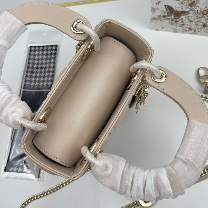 N品 DIOR ディオール Lady Dior バッグ ミニ M0505ONGE_M05N ピンク ゴールド金具 激安優良店 - 画像 (6)