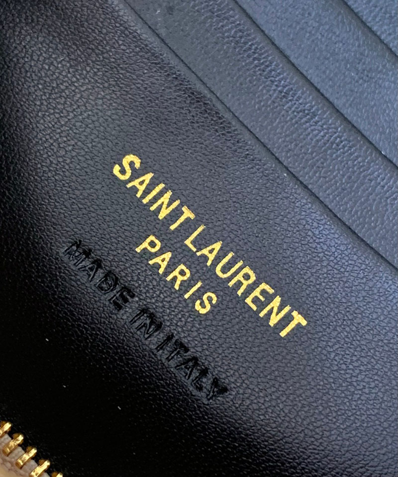 N品 YSL サンローラン ショルダーバッグ ルー ミニバッグ ダークベージュ 748849DV7012721 カーフスキンレザー ゴールド金具 激安優良店 - 画像 (2)
