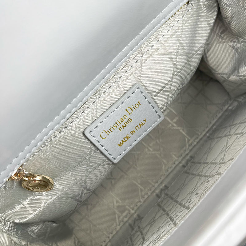 N品 DIOR ディオール Lady Dior My ABCDior バッグ スモール M0538ONGE_M81B ストーングレー ゴールド金具 激安優良店 - 画像 (6)
