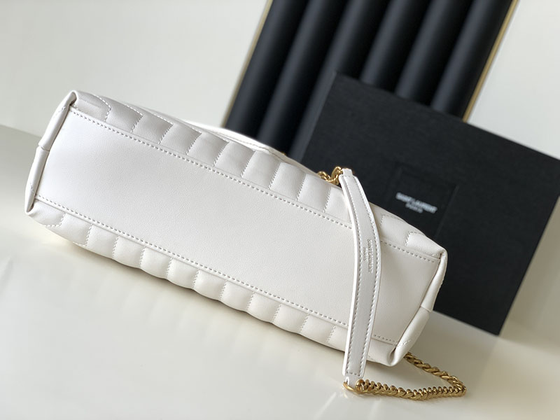 N品 YSL サンローラン バッグ 人気ランキング ルル ミディアム ホワイト 574946DV7272000 ラムスキン ゴールド金具 - 画像 (8)