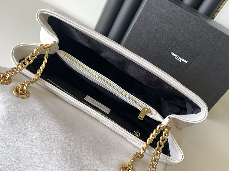 N品 YSL サンローラン バッグ 人気ランキング ルル ミディアム ホワイト 574946DV7272000 ラムスキン ゴールド金具 - 画像 (3)