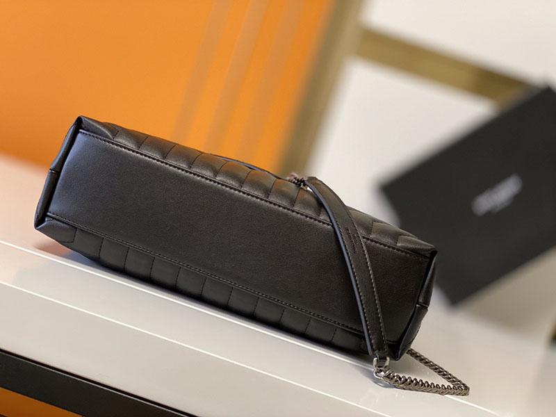 N品 YSL サンローラン バッグ 人気ランキング ルル ミディアム ブラック 574946DV7261000 ラムスキン シルバー金具 - 画像 (5)