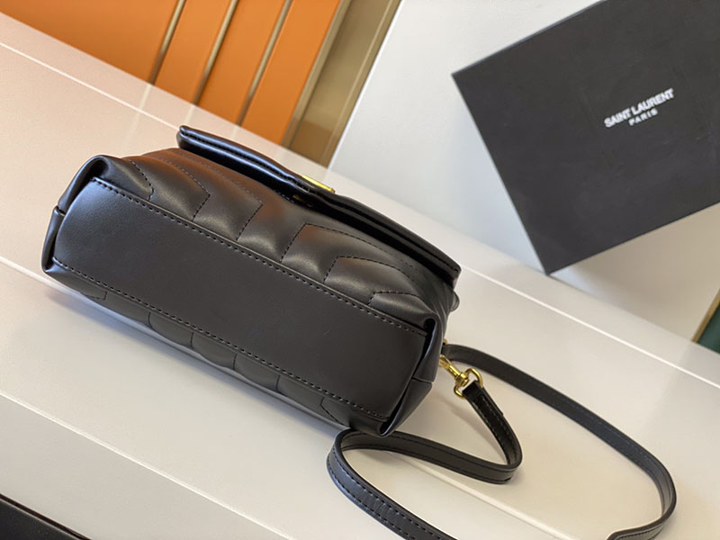 N品 YSL サンローラン 斜めがけバッグ ルル トイバッグ ブラック 678401DV7071000 ラムスキン ゴールド金具 - 画像 (7)