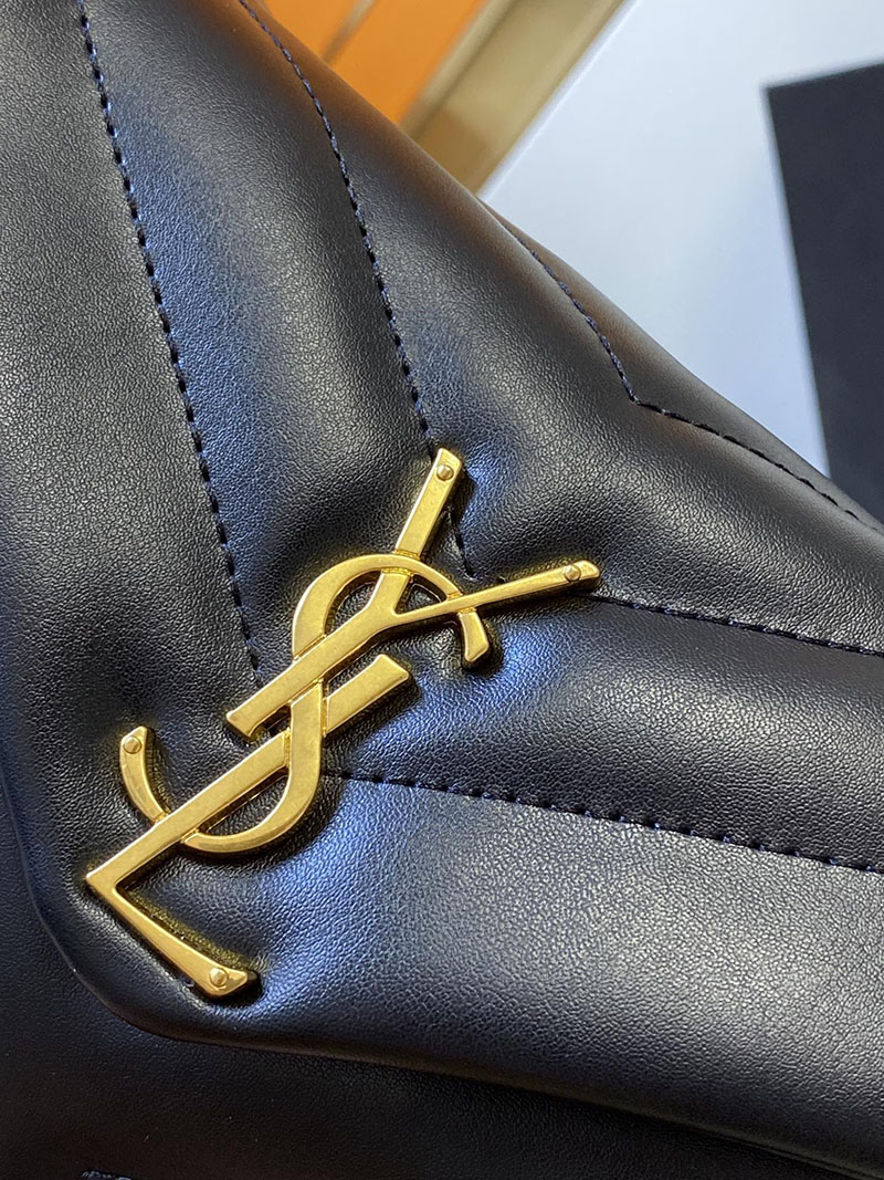 N品 YSL サンローラン 斜めがけバッグ ルル トイバッグ ブラック 678401DV7071000 ラムスキン ゴールド金具 - 画像 (6)