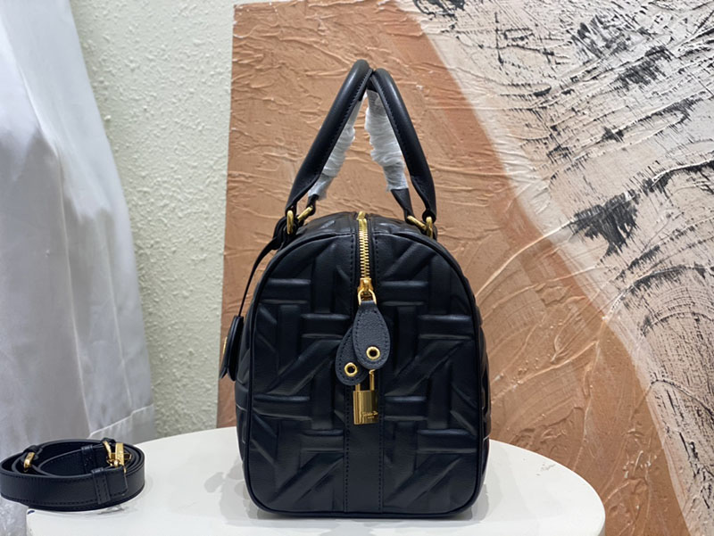 N品 DIOR ディオール Dior Groove 25 バッグ ミディアム M1365UBOL_M900 黒 ブラック ゴールド金具 激安優良店 - 画像 (7)